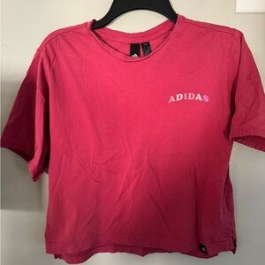 Adidas Vibrant Pink Shirt with Logo Tag
